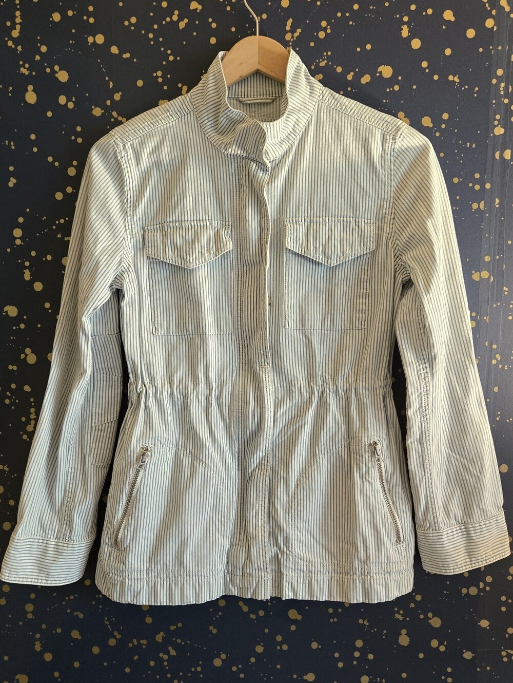 GAP Railroad Stripe Utility Barn Jacket Chore Coat Size XS